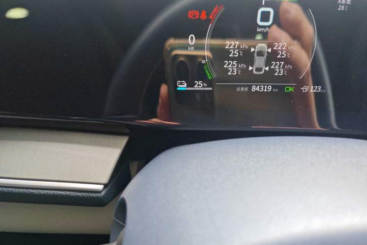 Used BYD Qin PLUS 2021 EV 500KM Luxury Model Odometer Close Up