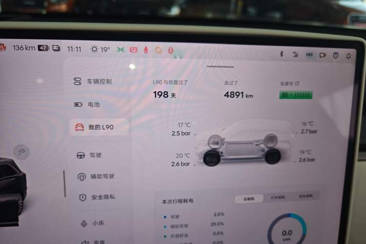 Used ONVO Luxeed L90 2025 Model—Ultra Six-Seater Version Instrument Cluster