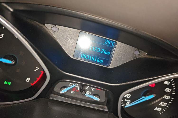 Used Ford Focus 2012 Sedan 1.6L Manual Comfort Model Odometer Close Up