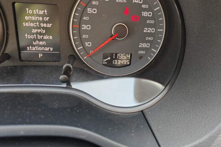 Used Audi A3 2013 Sportback 30 TFSI Luxury Model Odometer Close Up