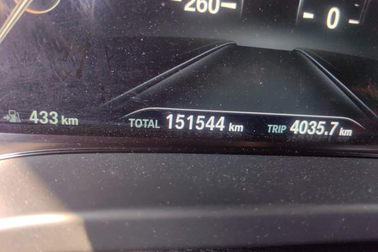 Used BMW X3 2018 xDrive25i M Sport Package China V Odometer Close Up