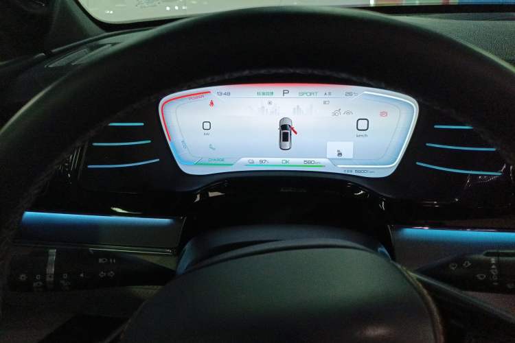 Used BYD Tang New Energy 2022 EV 635 km All-Wheel-Drive Flagship Model Instrument Cluster