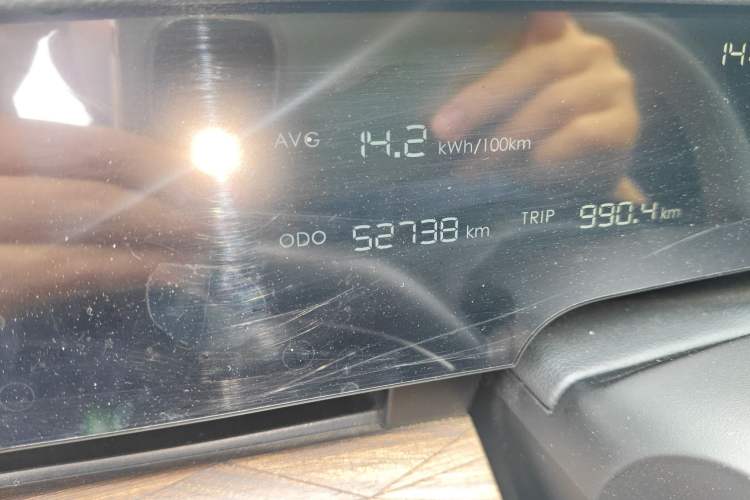 Used NETA S 2024 Pure Electric 520km Rear-Drive Lite Version Odometer Close Up