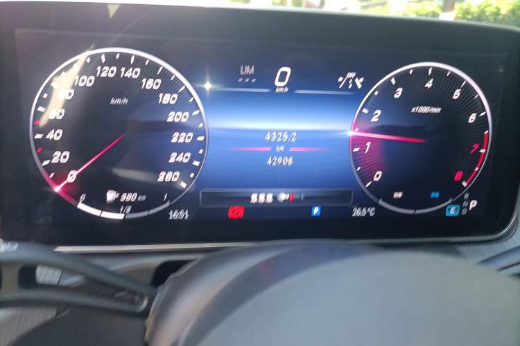 Used Mercedes-Benz C-Class 2023 C 260 L Sport Edition Odometer Close Up