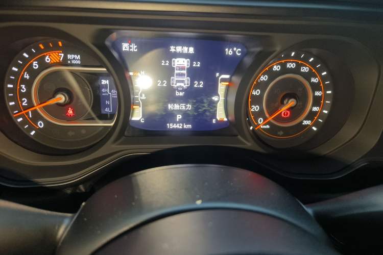 Used Jeep Wrangler 2024 2.0T Robin Hood Four-Door Edition Odometer Close Up