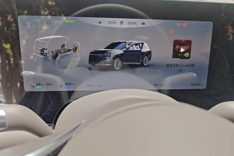 Used Hima AITO M9 2024 Range-Extended Ultra Version 42 kWh 6-Seater Model Odometer Close Up