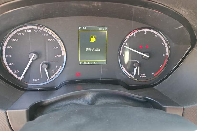 Used Qoros 5 2017 1.6T Automatic Prestige Model Odometer Close Up