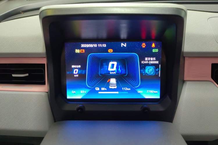 Used Chery New Energy QQ Ice Cream 2022 170km Sundae Phosphate Lithium-Ion Odometer Close Up