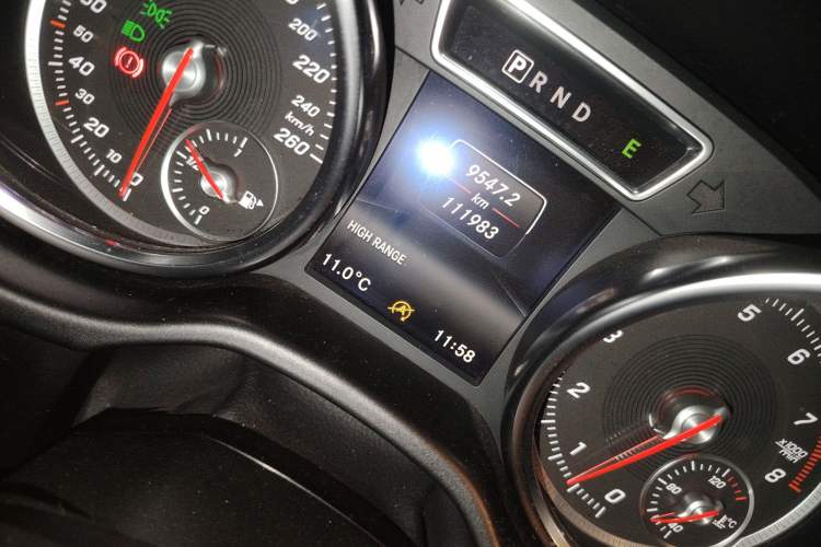 Used Mercedes-Benz G-Class 2016 G 500 Odometer Close Up