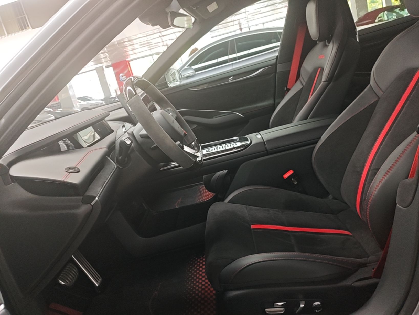 A primeira fila do carro