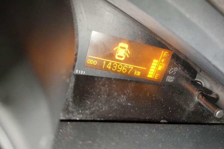 Used Toyota Verso 2015 180E CVT Crossover Edition Odometer Close Up