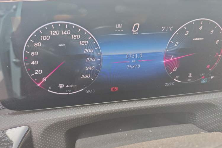 Used Mercedes-Benz A-Class 2023 A 180 L Odometer Close Up