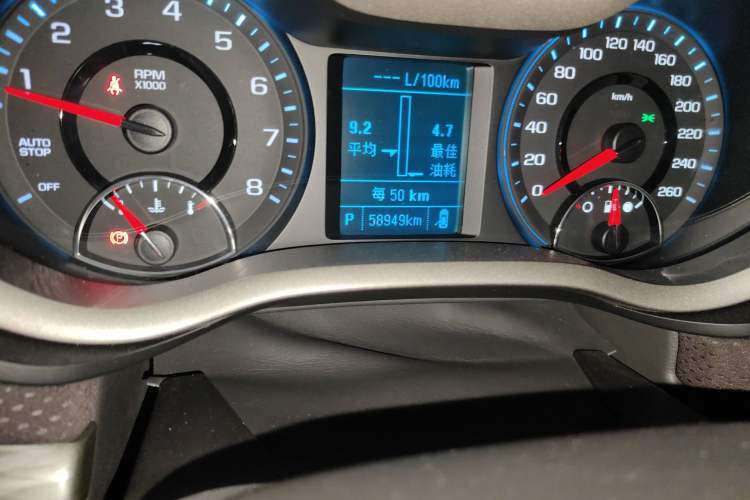 Used Chevrolet Malibu 2017 1.5T Automatic Luxury Edition Odometer Close Up